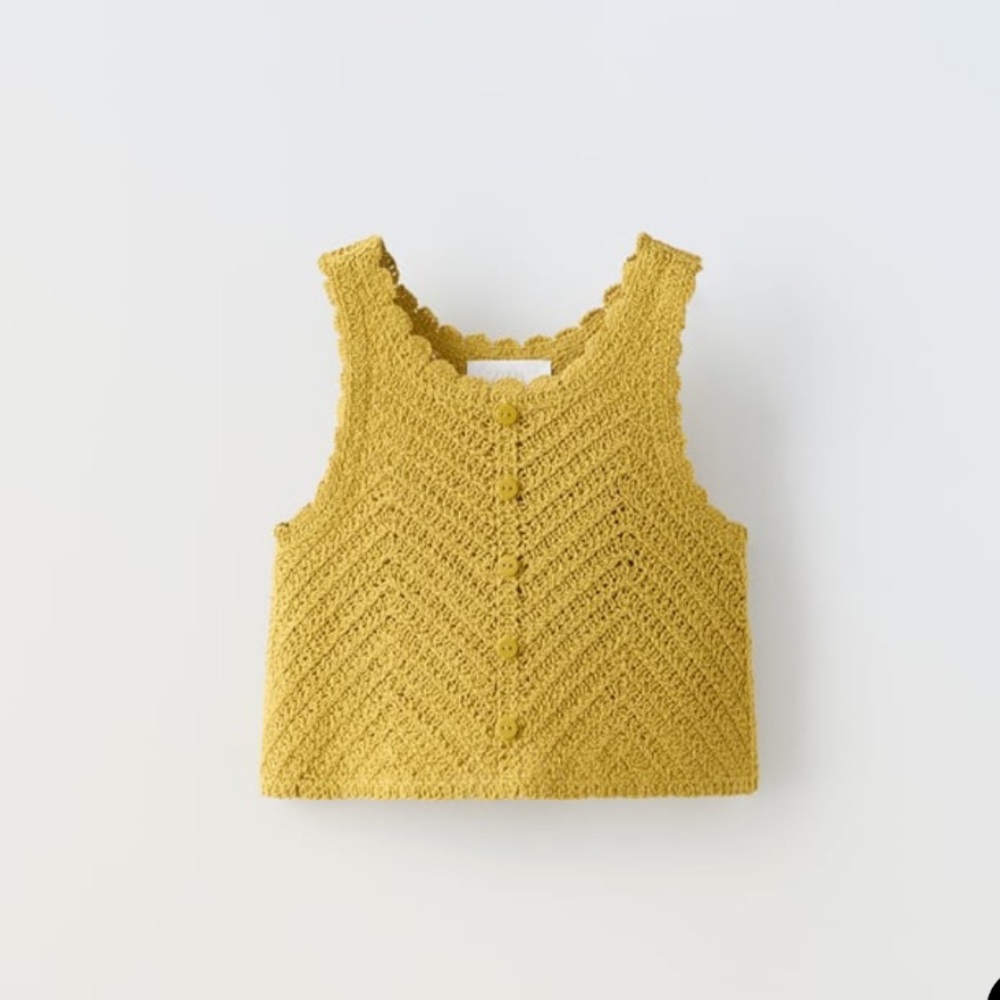 Zara kids crochet knit set